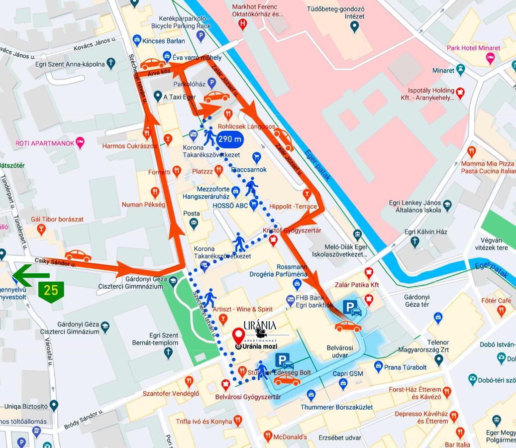 Urania Apartmanhaz Έγκερ Εξωτερικό φωτογραφία